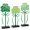 3 Pieces St. Patrick's Day Tiered Tray Decor, St. Patrick's Table Decor Shamrock Wooden Set, Irish-Themed Shamrock Decor, Green Lucky Shamrocks for Home Decor (Light Green)